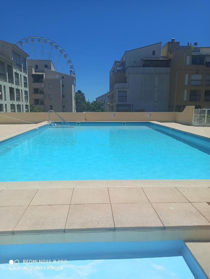 Port Studio Piscine, Parking, Prive,Navette Aeroport آجد المظهر الخارجي الصورة